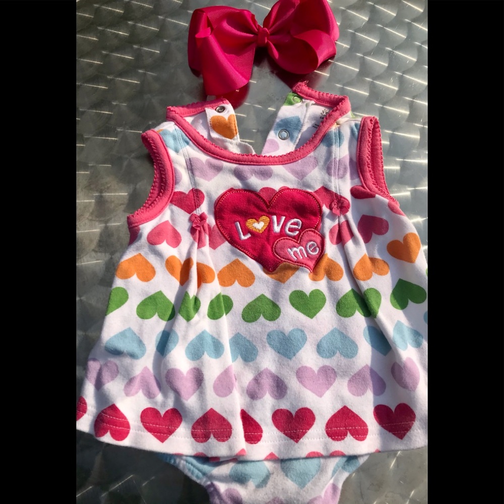 6M Carter’s heart dress with bow